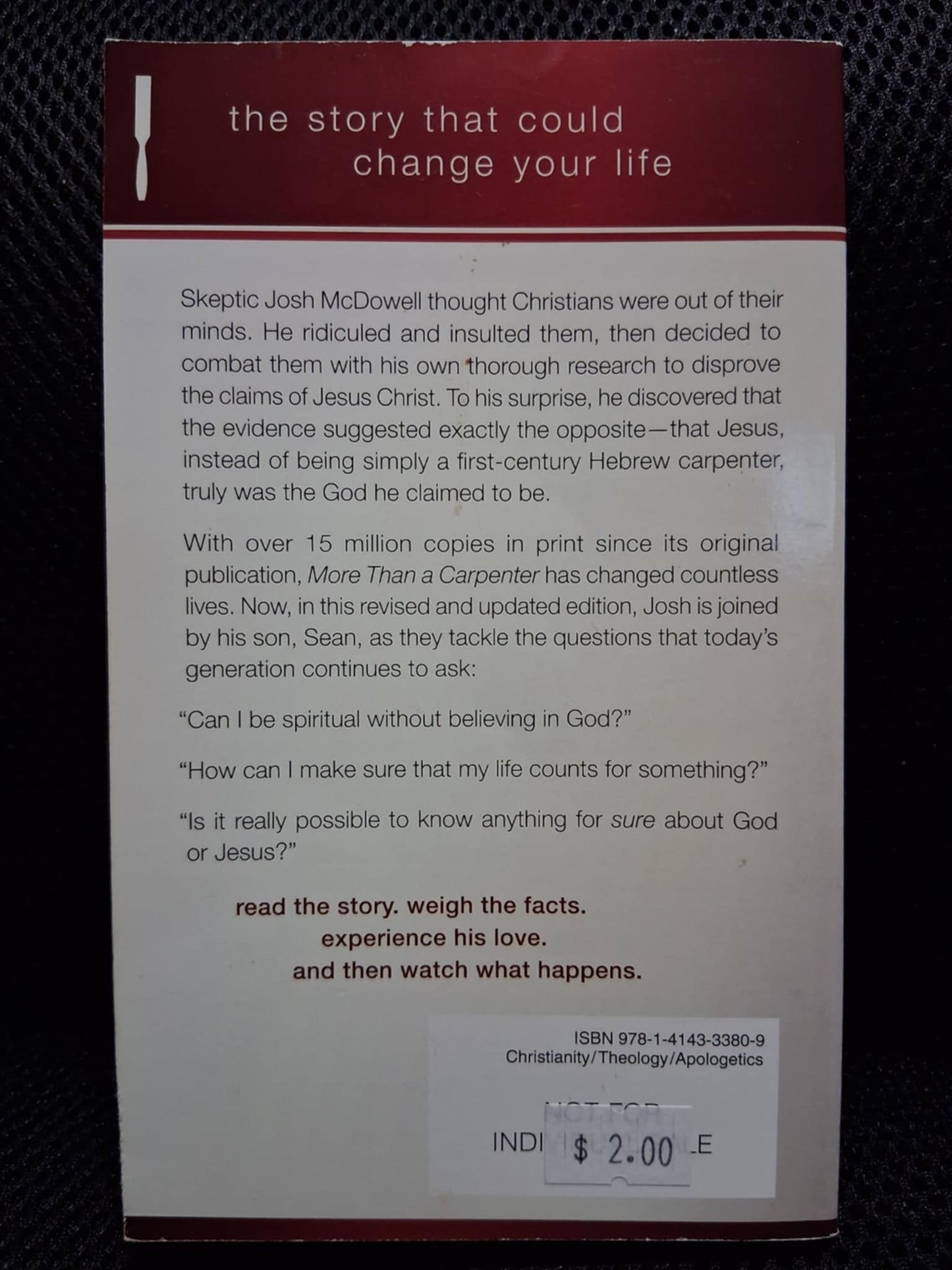 More Than A Carpenter: His Story Might Change Yours - Heaven's Roaring Boutique