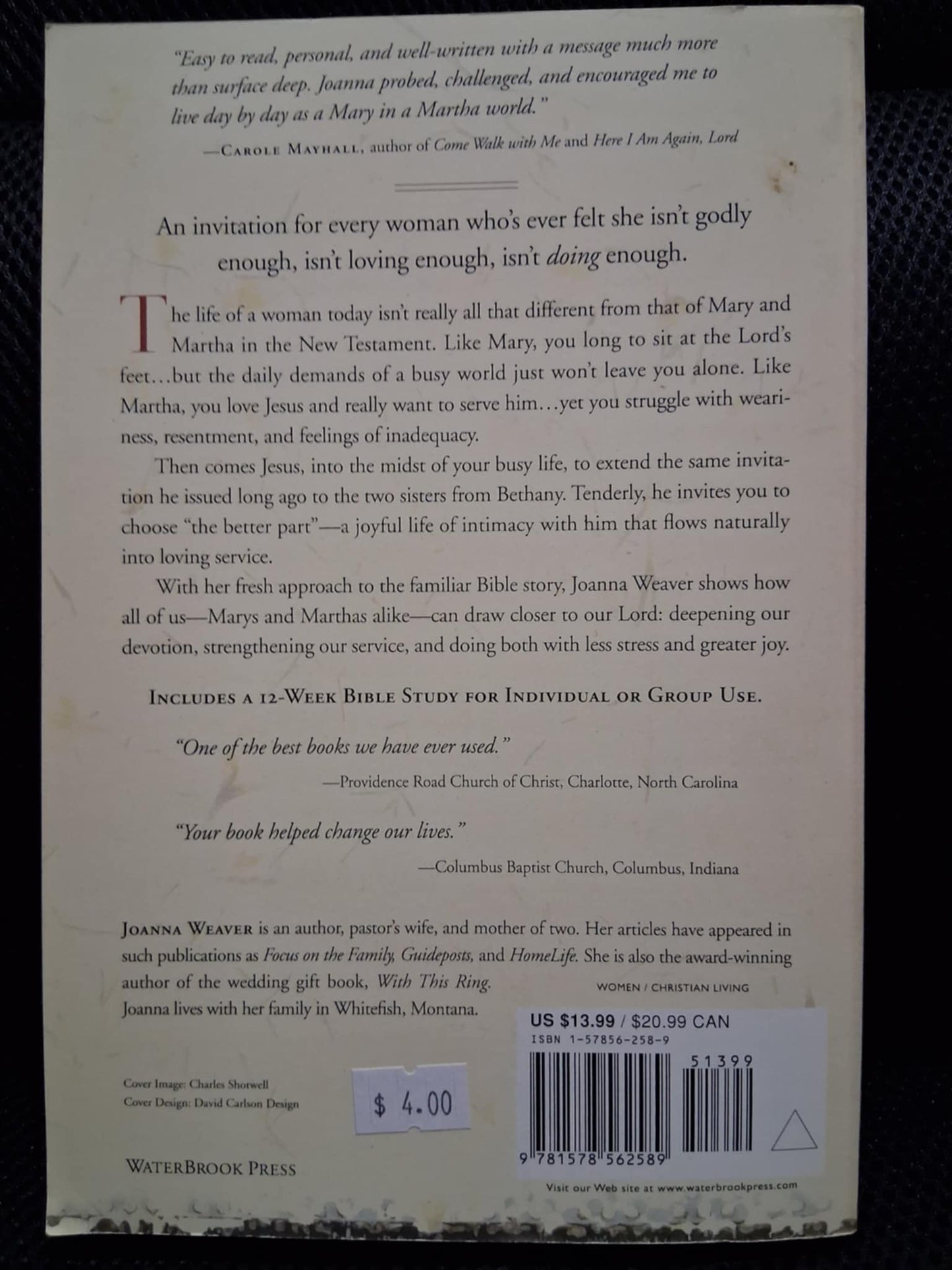 Having A Mary Heart In A Martha World: Finding Intimacy With God In The Busyness Of Life