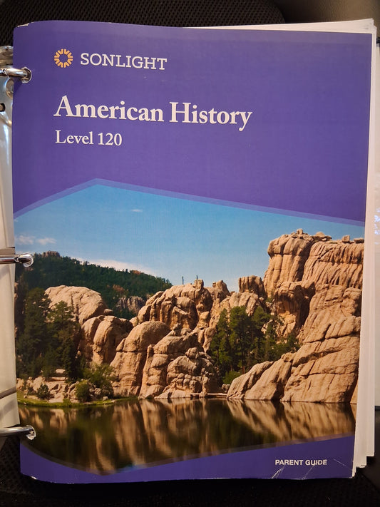 Sonlight - American History Parent Guide and Student Guide - Level 120 (Parent Guide And Student Guide Both Included In One Large Sonlight Binder)