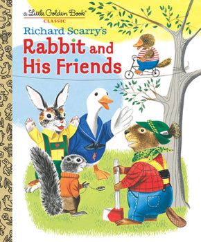 Rabbit And His Friends (A Little Golden Book) (Vintage 1977, Fifth Printing Edition)(Green Back)
