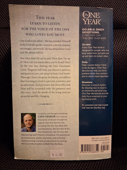 The One Year Hearing His Voice Devotional: 365 Days Of Intimate Communication With God - Heaven's Roaring Boutique