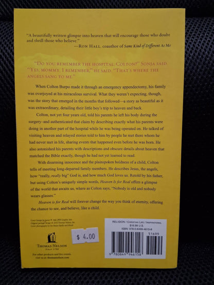 Heaven Is For Real: A Little Boy's Astounding Story Of His Trip To Heaven And Back - Heaven's Roaring Boutique