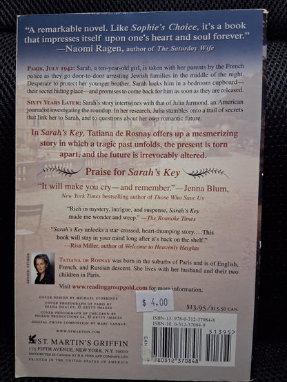 Sarah's Key - Heaven's Roaring Boutique