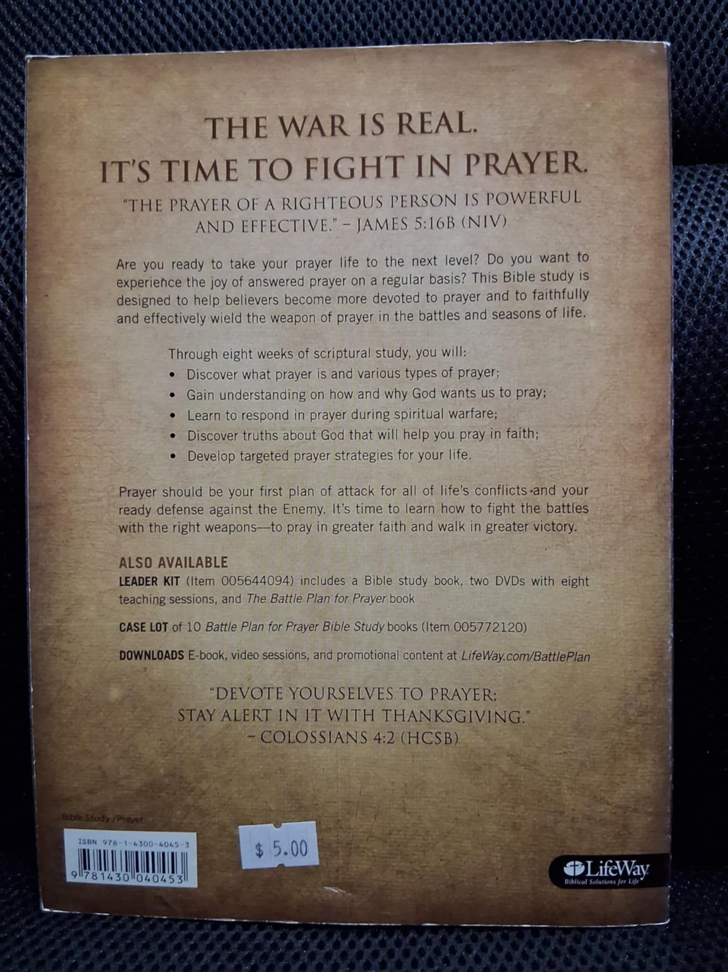 The Battle Plan For Prayer Bible Study