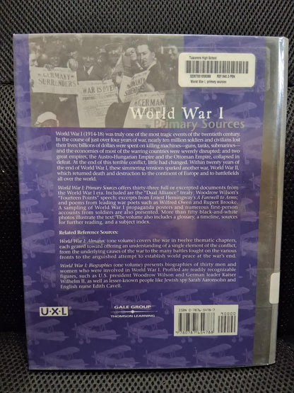 World War I: Primary Sources - Heaven's Roaring Boutique