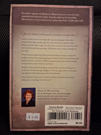 On Her Own (The Brides Of Webster County Book 2)