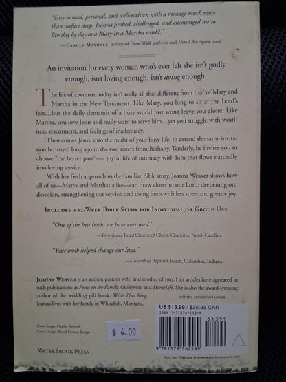 Having A Mary Heart In A Martha World: Finding Intimacy With God In The Busyness Of Life - Heaven's Roaring Boutique