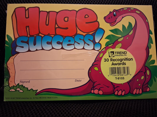 30 Recognition Award Certificates- Huge Success
