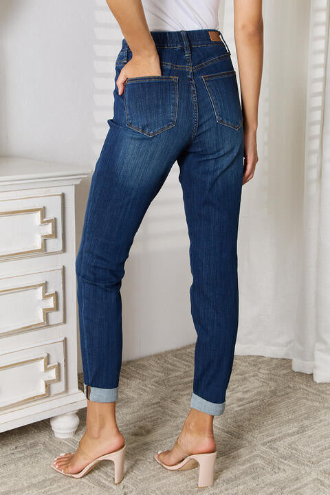 Judy Blue Full Size Skinny Cropped Jeans - Heaven's Roaring Boutique