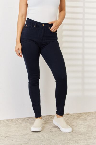 Judy Blue Full Size Garment Dyed Tummy Control Skinny Jeans - Heaven's Roaring Boutique