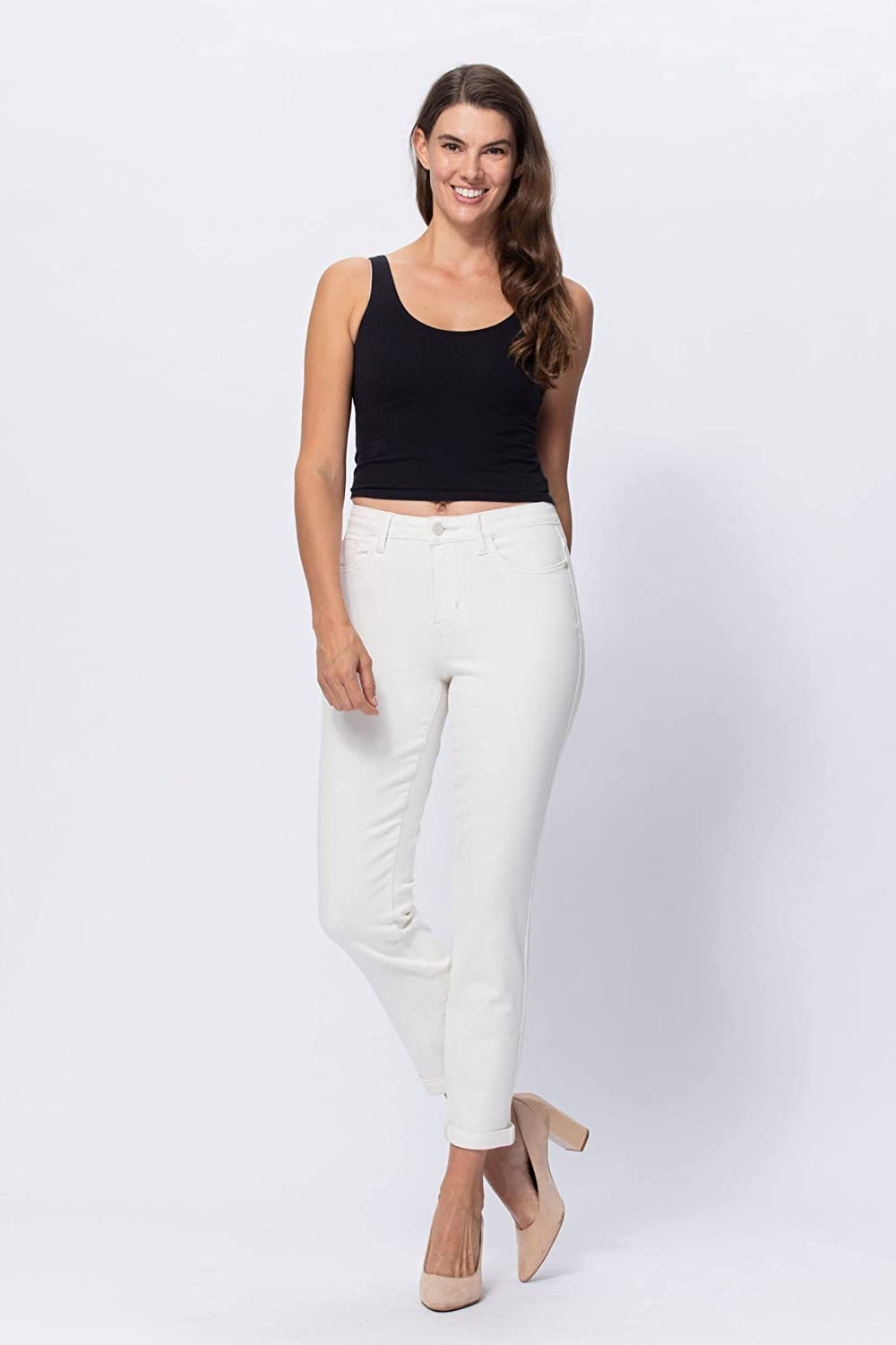 Judy Blue Plus Size White Boyfriend Jeans | JEANS | blue jeans, boyfriend jeans, denim, jeans, Judy Blue, judy blue boyfriend jeans, judy blue denim, judy blue jeans, plus size, plus size jeans, plus size judy blue jeans, white, white boyfriend jeans, white jeans, white judy blue boyfriend jeans, white pants | Judy Blue