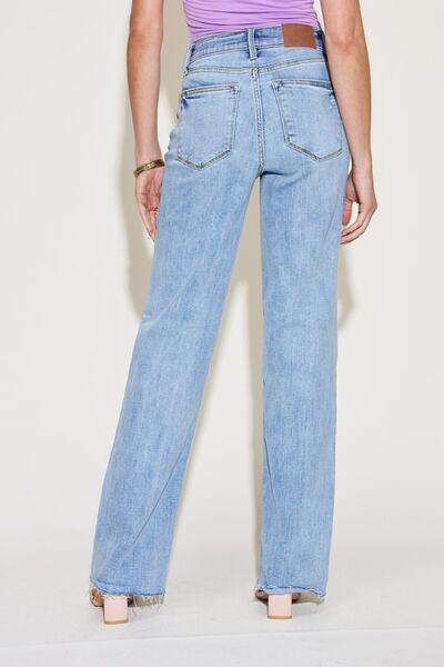 Judy Blue Full Size V Front Waistband Straight Jeans - Heaven's Roaring Boutique