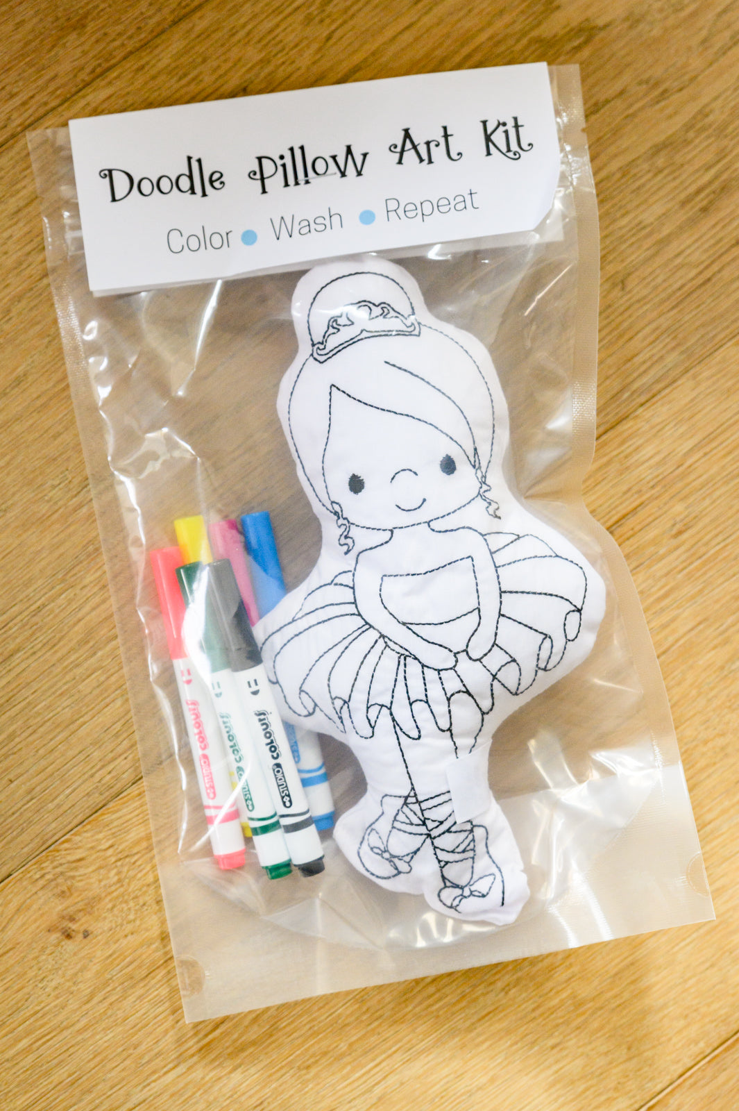 Ballerina Doodle Coloring Activity Doll | Womens | 11-17-2022, Accessories, Clearance35, OS, Tiny Owls Gift Co. | Ave Shops