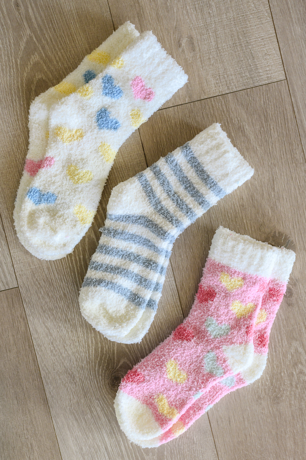 Be Mine Softest Cloud Socks set of 3 | Womens | 1-16-2024, Accessories, ASF1-16-2024, Ave Shops, OS, Valentine 24 | Ave Shops