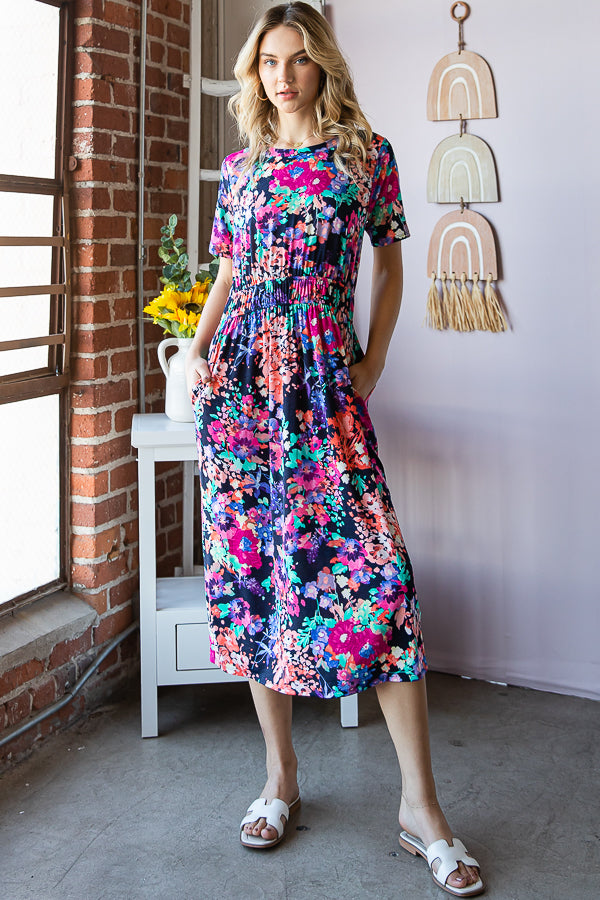 Heimish Floral Print Maxi Dress | dress | blue dress, blue dresses, coral, coral dress, coral floral dress, dress, dresses, floral dress, floral heimish dress, floral maxi dress, floral multi maxi dress, green dress, green dresses, Heimish, heimish dress, heimish dresses, heimish floral maxi, heimish maxi dress, heimish midi dress, Heimish navy dress, heimish pink dress, long dress, long floral dress, long floral heimish dress, long heimish dress, maxi dresses, mid length dress, mid length pink dress, midi 